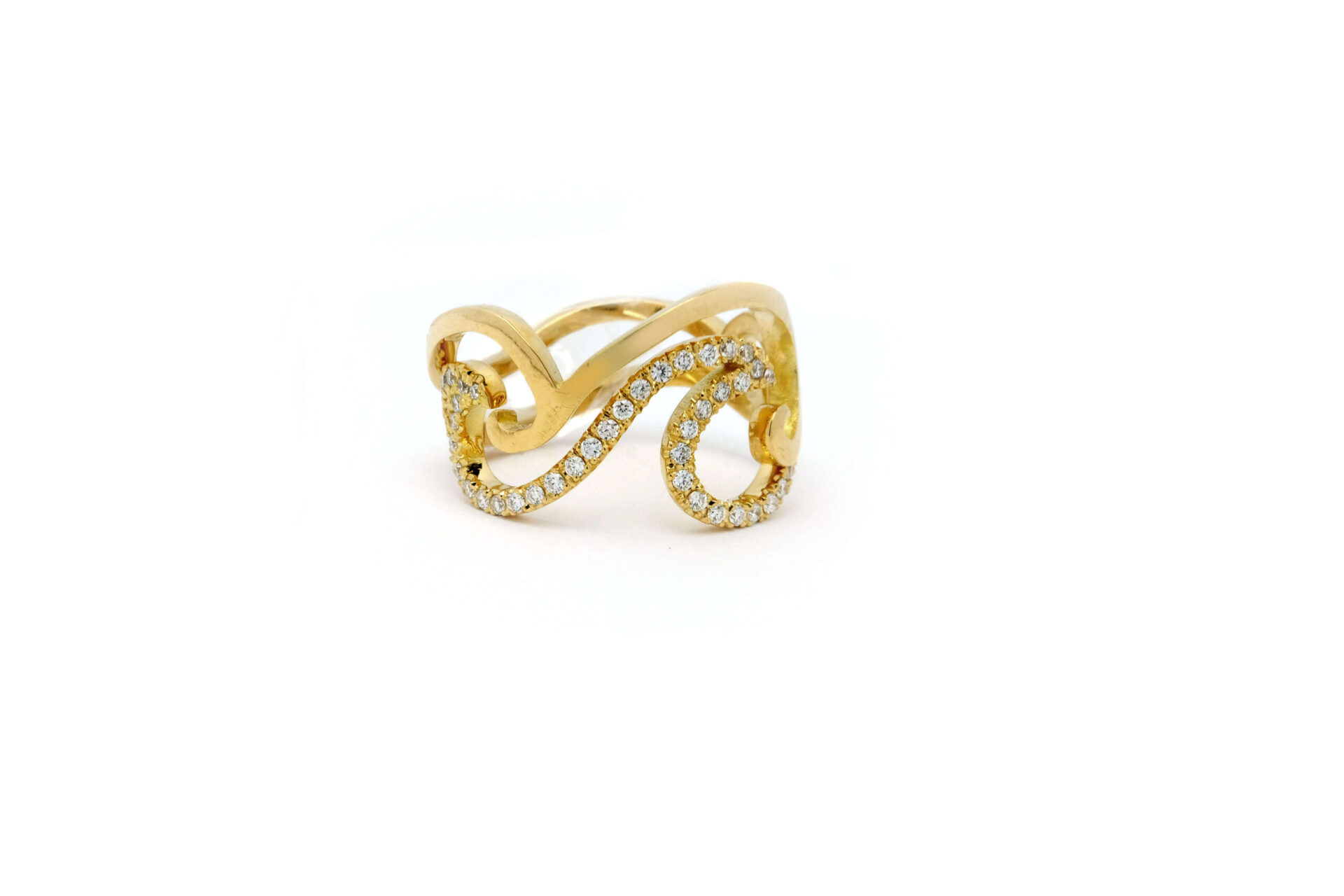 yellow wave ring